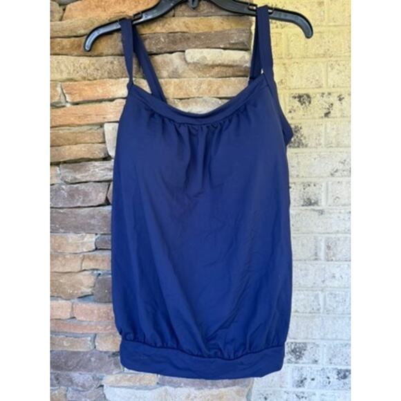 Lands' End Other - Lands End Tankini Top-Size 12DDD-Blue Blouson Swim Top Adjustable